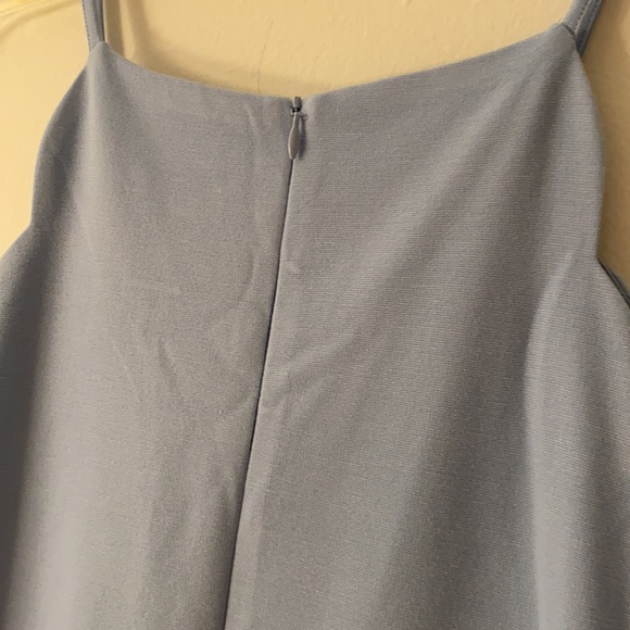 AQUA | Baby Blue Scalloped Hem Dress - Picture 3 of 10